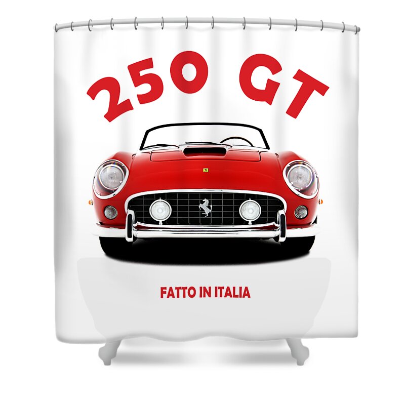Ferrari Shower Curtain featuring the photograph The 250 GT by Mark Rogan