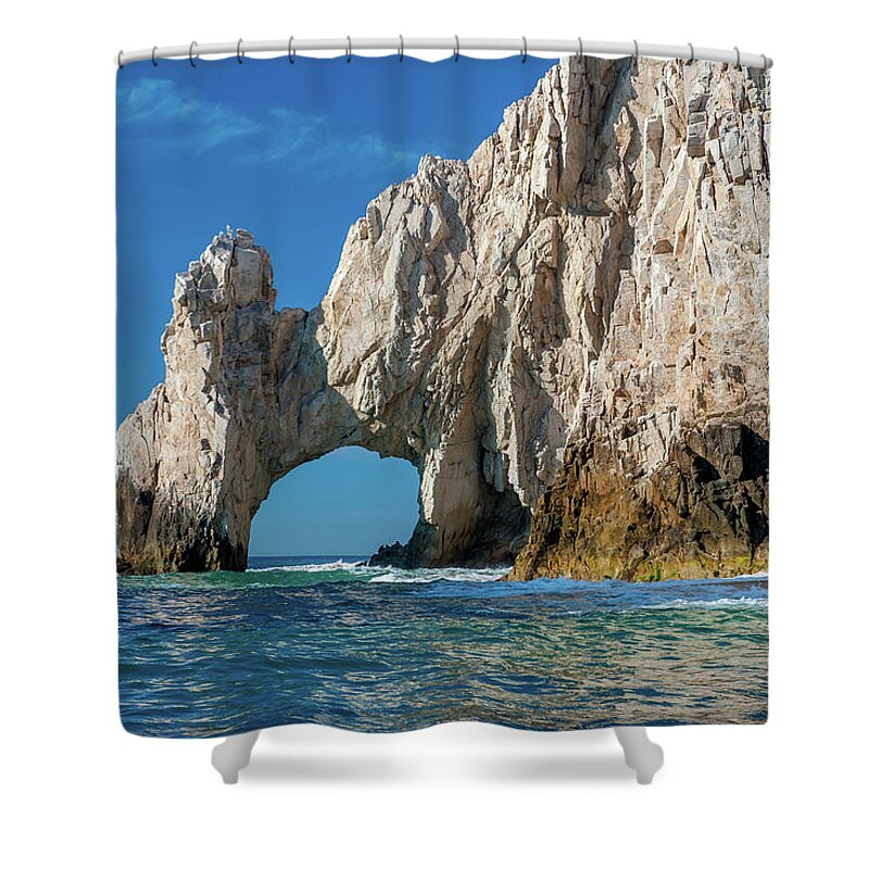 Los Cabos Shower Curtain featuring the photograph The Arch Cabo San Lucas by Sebastian Musial