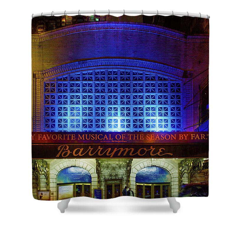 Barrymore Theatre Shower Curtain featuring the photograph The Barrymore Theatre NYC by Mark Andrew Thomas