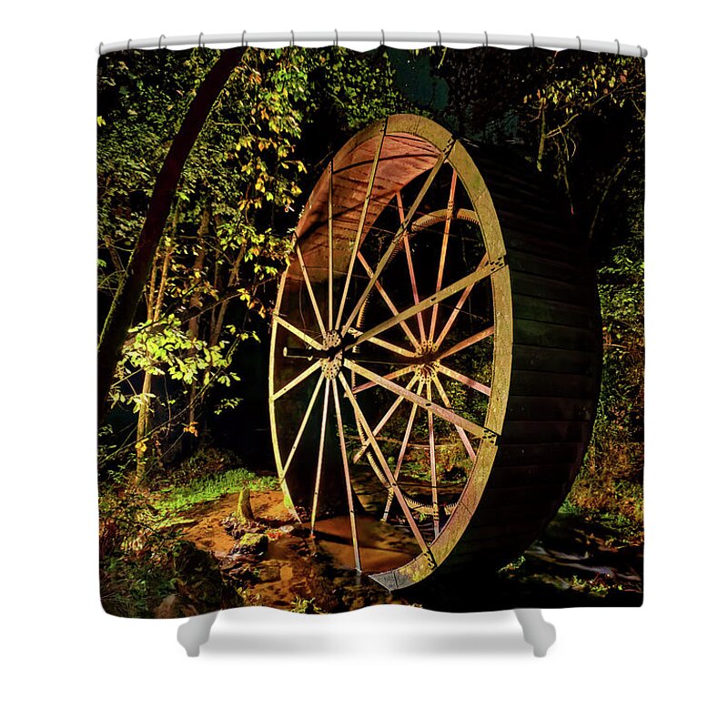 Wheel Shower Curtain featuring the photograph The Big Wheel by Robert Charity