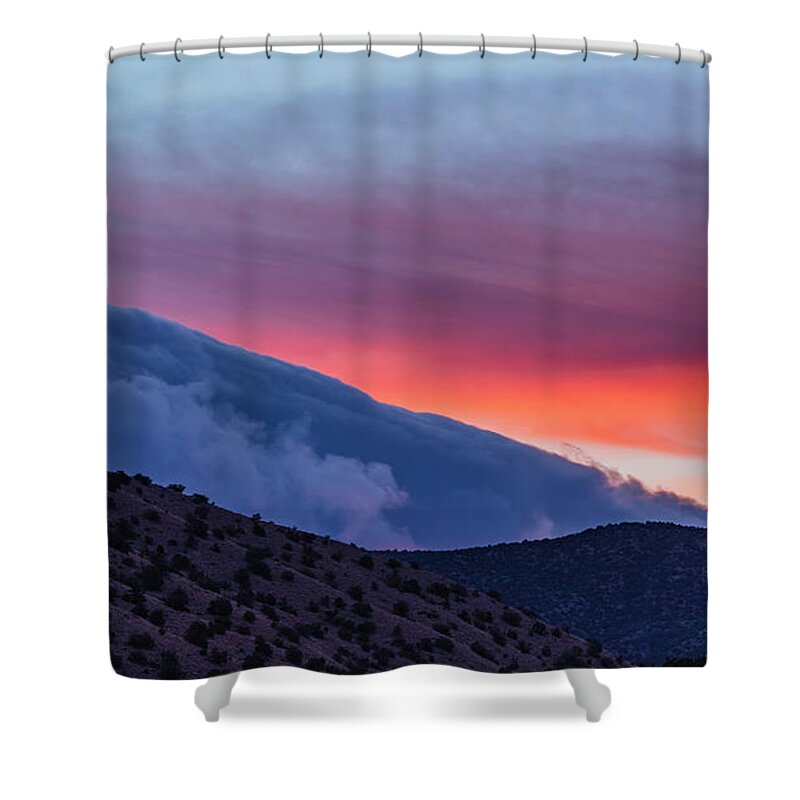 Landscape Shower Curtain featuring the photograph The Blue Wave by Seth Betterly