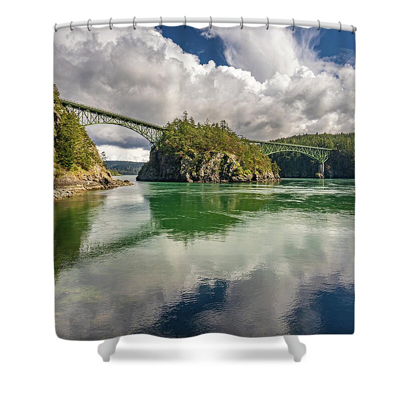 Bridge Shower Curtain featuring the photograph The Bridge 2 by Gary Skiff