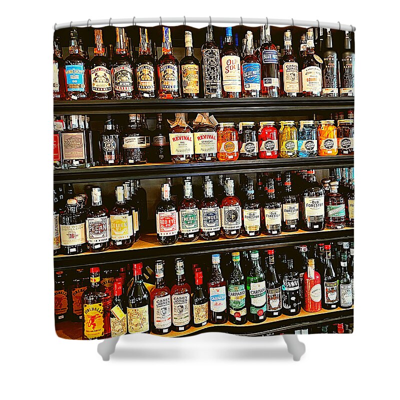 Liquor Shower Curtain featuring the photograph The Candy Store by Lee Darnell