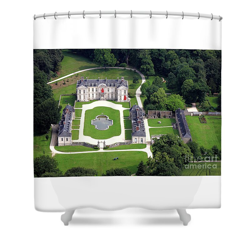 Castle Shower Curtain featuring the photograph The castle of Kerguehennec by Frederic Bourrigaud