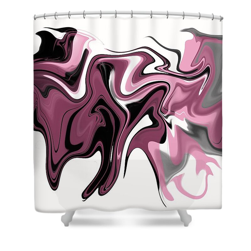  Shower Curtain featuring the digital art The Chariot Race by Michelle Hoffmann