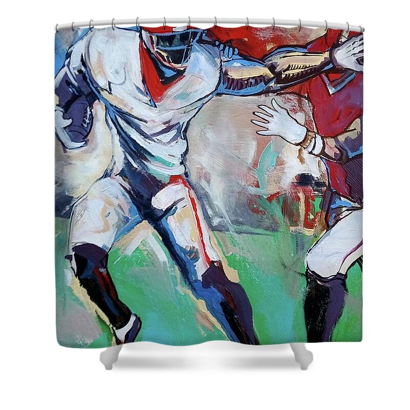 Seal The Deal Shower Curtain featuring the painting The Deal by John Gholson
