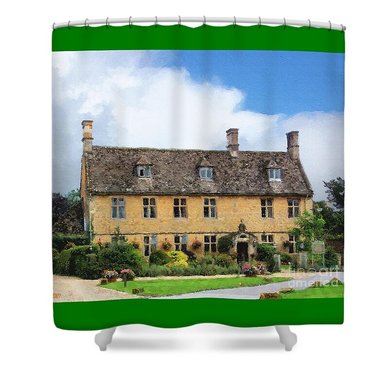 Bourton-on-the-water Shower Curtain featuring the photograph The Dial House in Bourton by Brian Watt