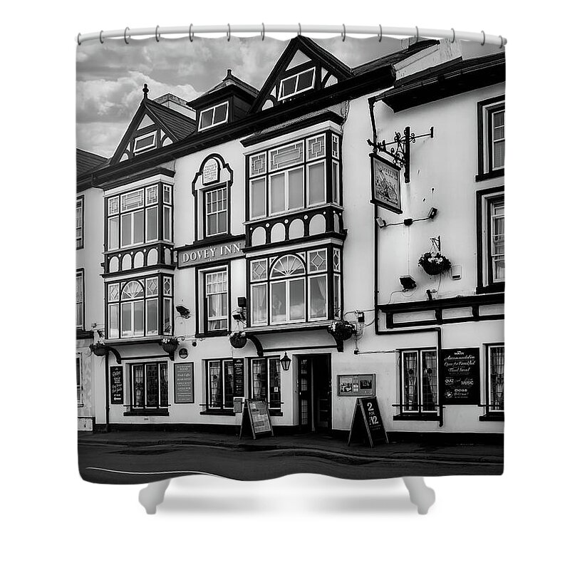 Aberdovey Shower Curtain featuring the photograph The Dovey Inn by Mark Llewellyn