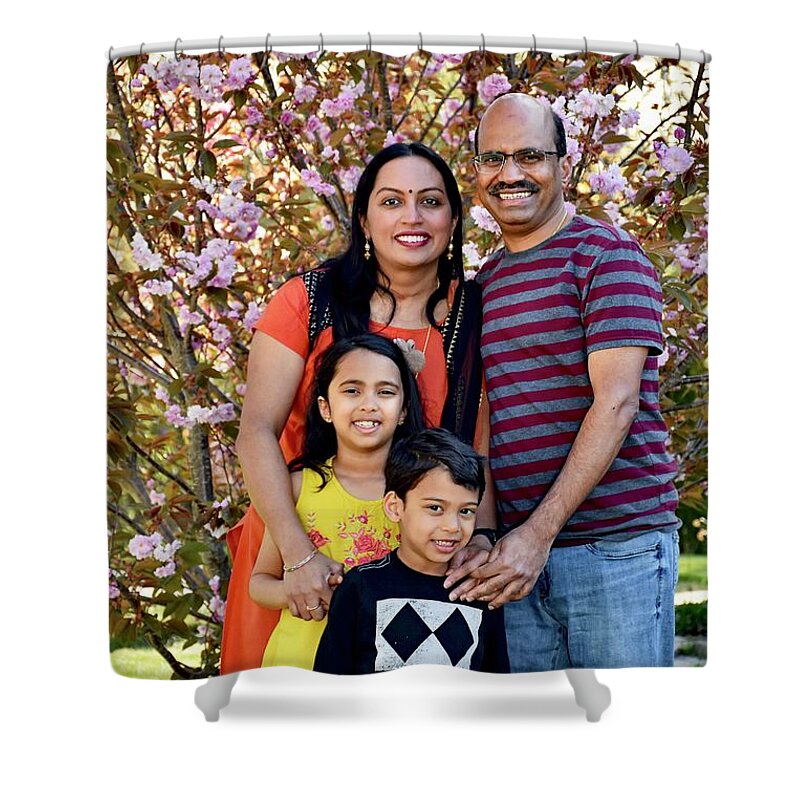 Family Shower Curtain featuring the photograph The Dundamadappa Family by Monika Salvan