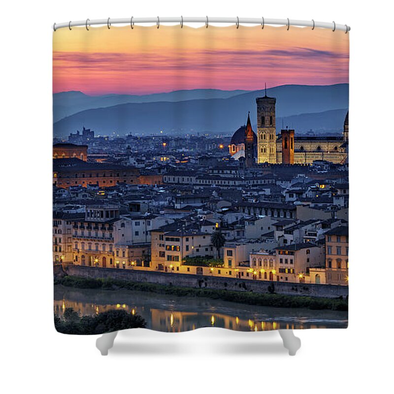 Gary Johnson Shower Curtain featuring the photograph The Duomo in Florence, Italy by Gary Johnson
