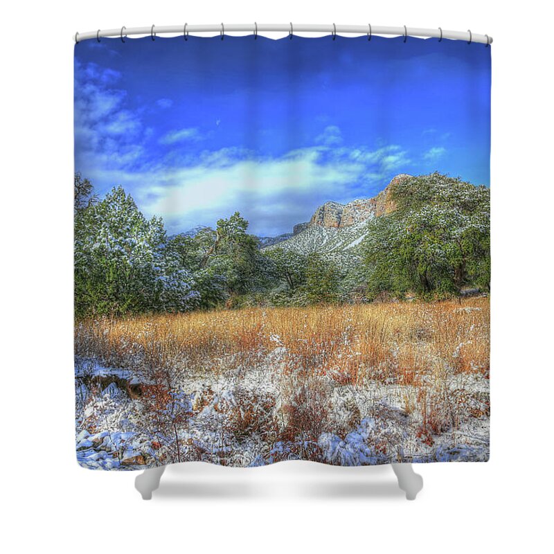 Fine Art Shower Curtain featuring the photograph The Escarpment by Robert Harris