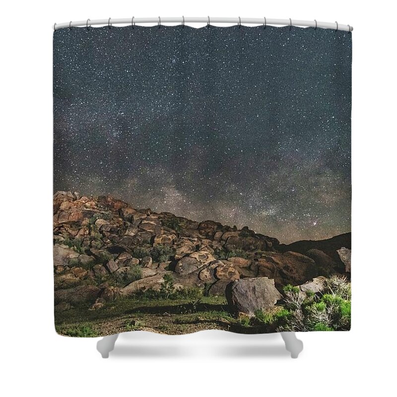 Milkyway Shower Curtain featuring the photograph The Expanse by Daniel Hayes