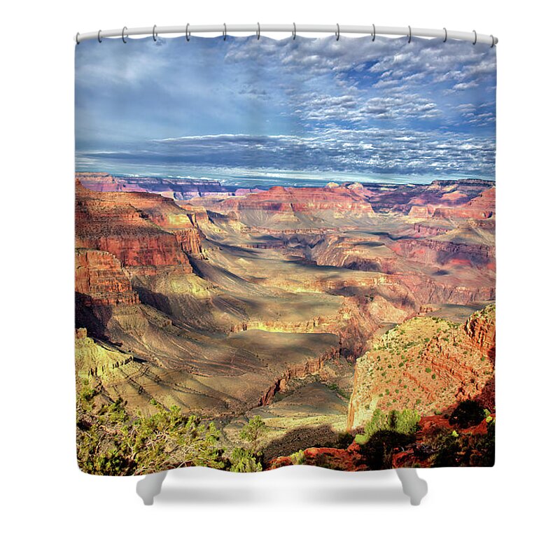 Grand Canyon Shower Curtain featuring the photograph The Grand Canyon by Bob Falcone