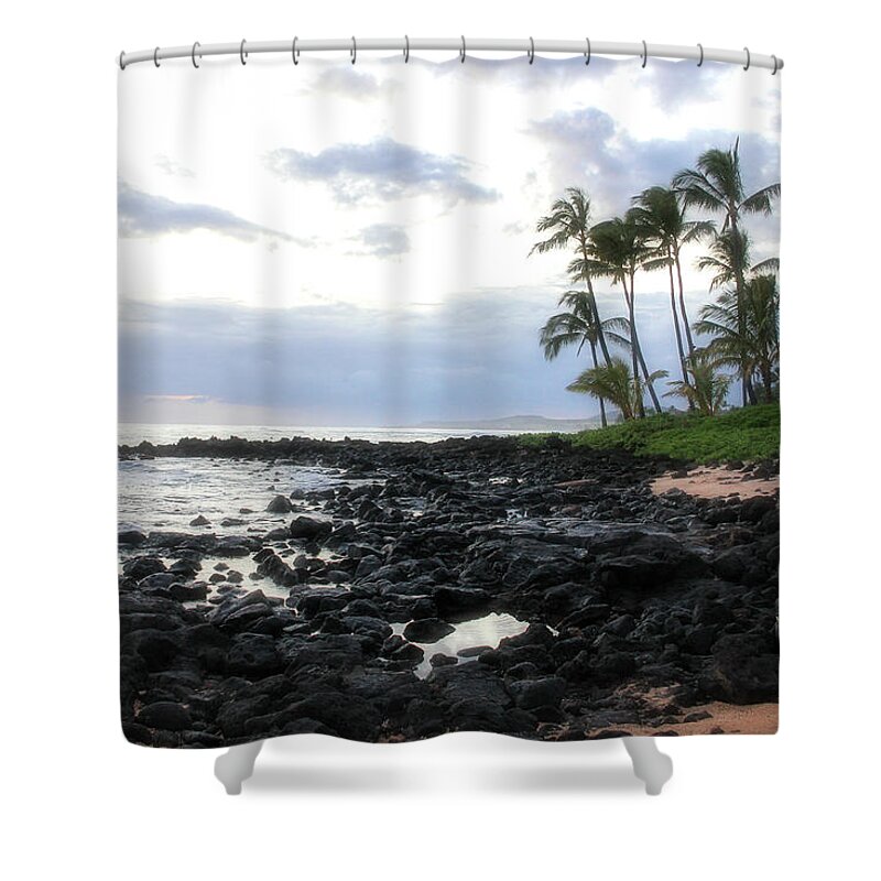 Hawaii Shower Curtain featuring the photograph The Grey Sunset by Robert Carter