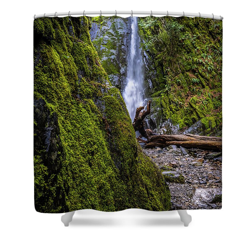 Waterfalls Shower Curtain featuring the photograph The Hidden Waterfalls by Bill Cubitt