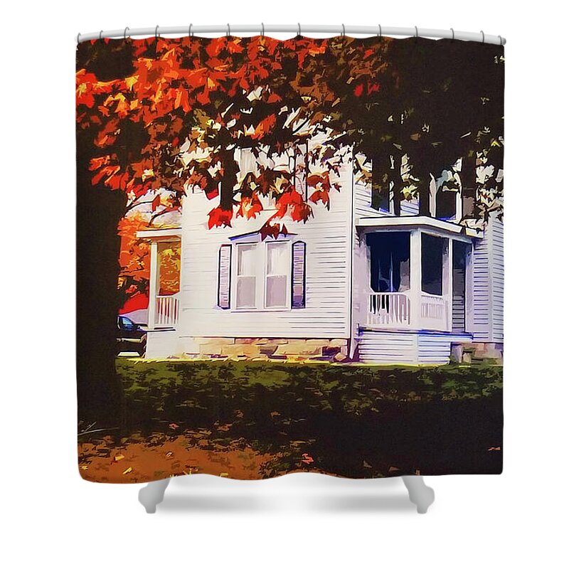 Family Shower Curtain featuring the photograph The Homestead by CHAZ Daugherty