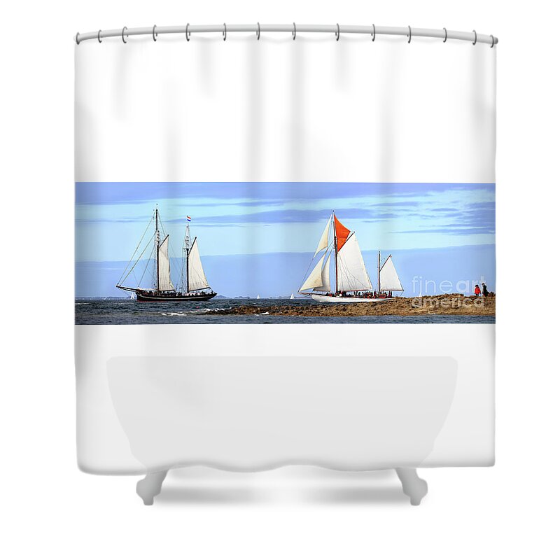 Iris Shower Curtain featuring the photograph The Iris and Skeaf by Frederic Bourrigaud