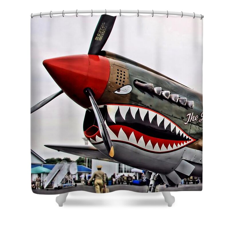 Plane Shower Curtain featuring the photograph The Jacky C by DJ Florek