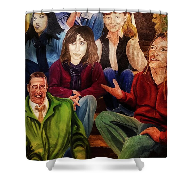 Mural Shower Curtain featuring the photograph The Jury by Gene Taylor