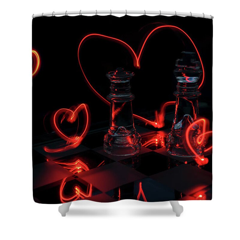 Long Shower Curtain featuring the photograph The kingdom of love by Maria Dimitrova