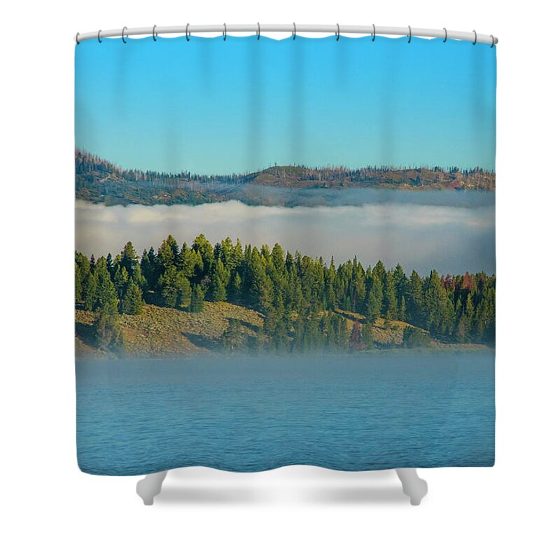 Grand Teton National Park Shower Curtain featuring the photograph The Lakeshore 1 by Melissa Southern