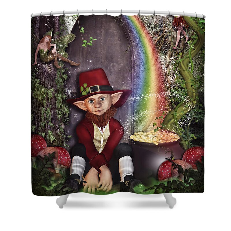 Leprechaun Shower Curtain featuring the photograph The Leprechaun by Diana Haronis