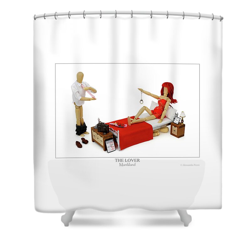 Alessandro Pezzo Shower Curtain featuring the photograph The Lover by Alessandro Pezzo