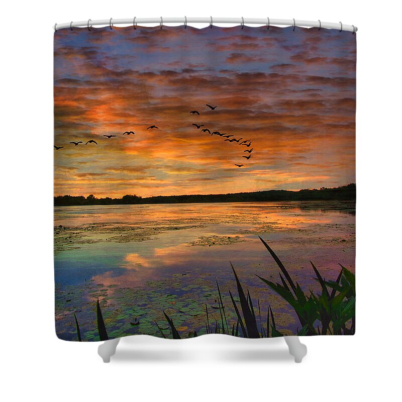  Shower Curtain featuring the photograph The Marsh at Spring Valley by Jack Wilson