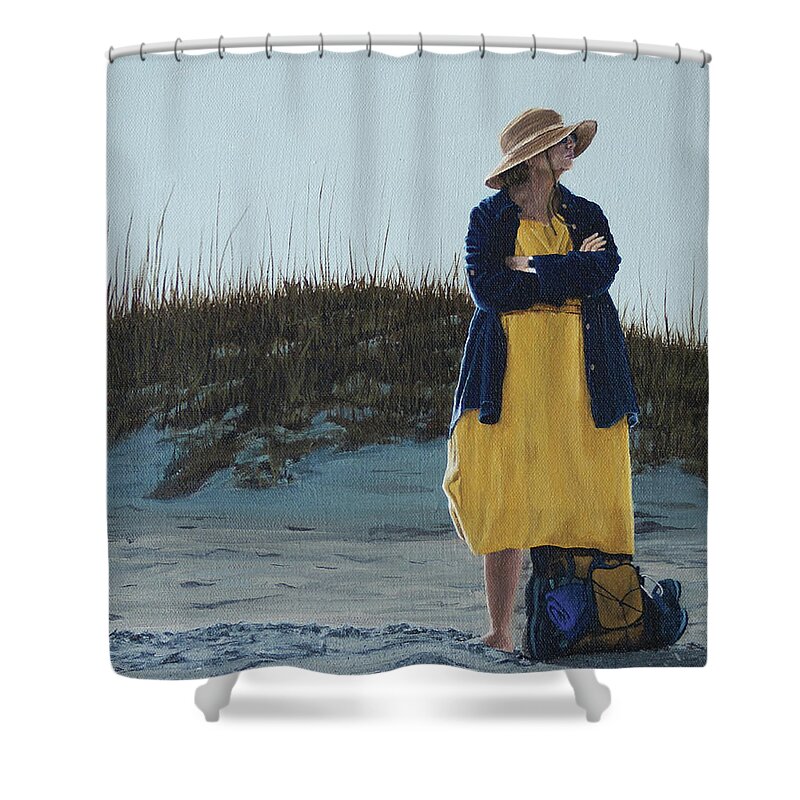 Woman Shower Curtain featuring the painting The Matron by Heather E Harman