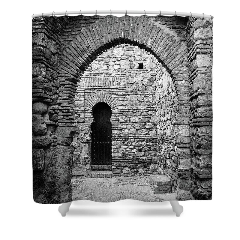 Door Shower Curtain featuring the photograph The Mysterious Doorway by Naomi Maya