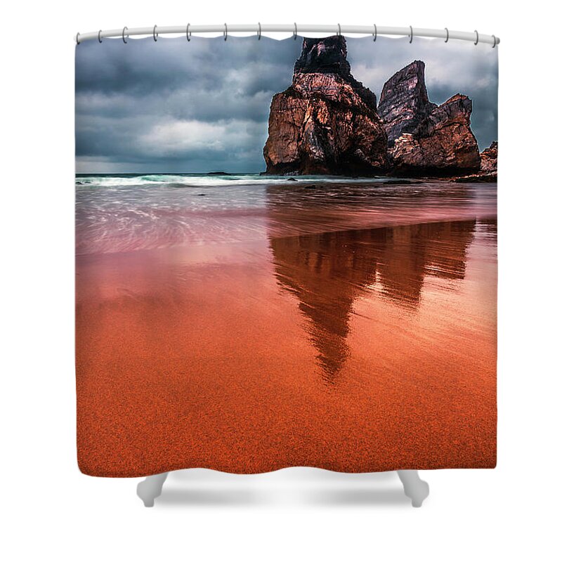Portugal Shower Curtain featuring the photograph The Needle by Evgeni Dinev