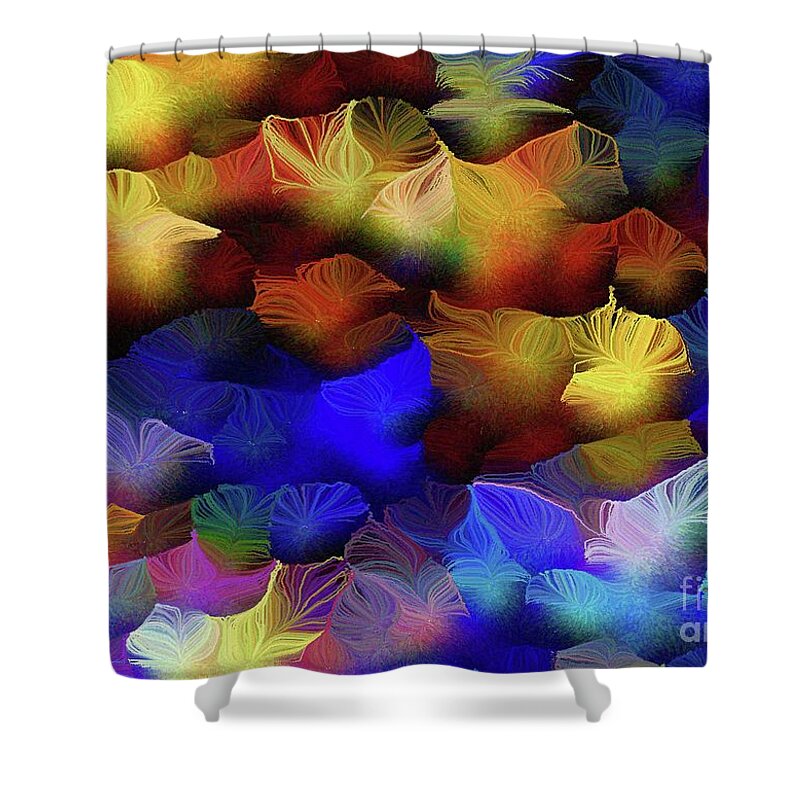 Lift Every Voice And Sing Shower Curtain featuring the mixed media The New Day Begun by Aberjhani
