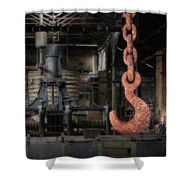 Hook Shower Curtain featuring the photograph The old iron hook by Average Images