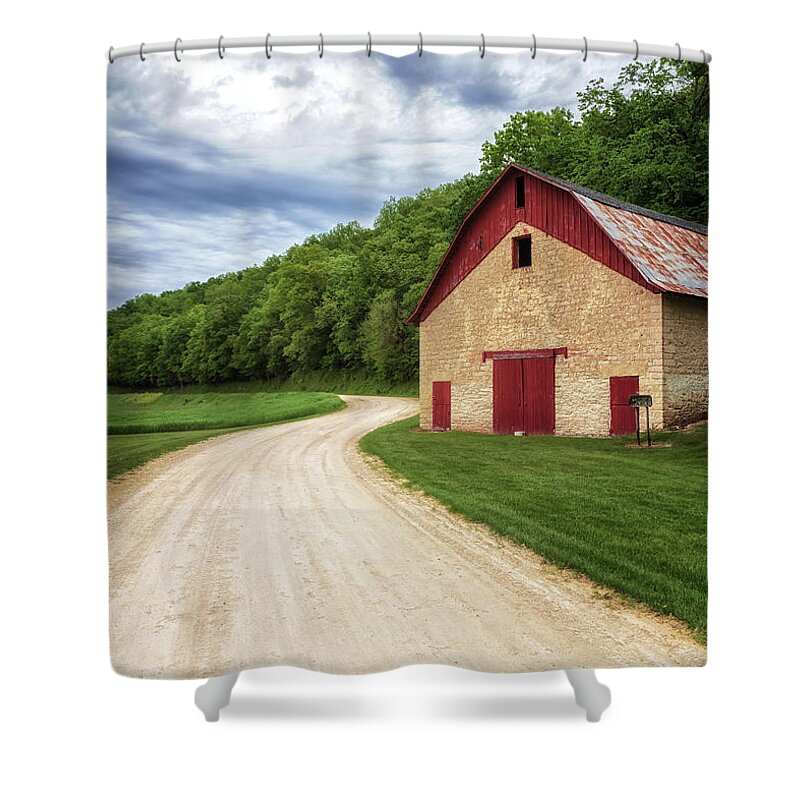 Stable Shower Curtain featuring the photograph The Old Motor Stable by Susan Rissi Tregoning