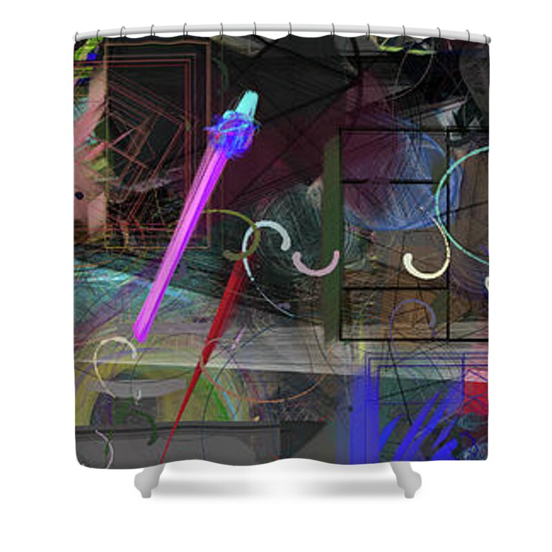 Digital Art Shower Curtain featuring the digital art THE ONE / The Wide Format Art by Aleksandrs Drozdovs