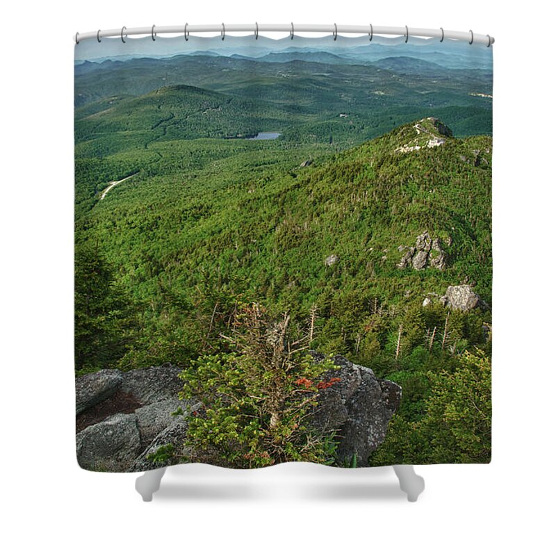 Blue Ridge Mountains Shower Curtain featuring the photograph The Peak by Melissa Southern