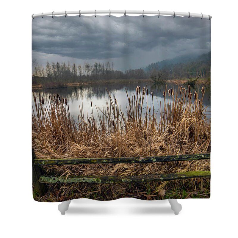 Pond Shower Curtain featuring the photograph The Pond by Jerry Cahill