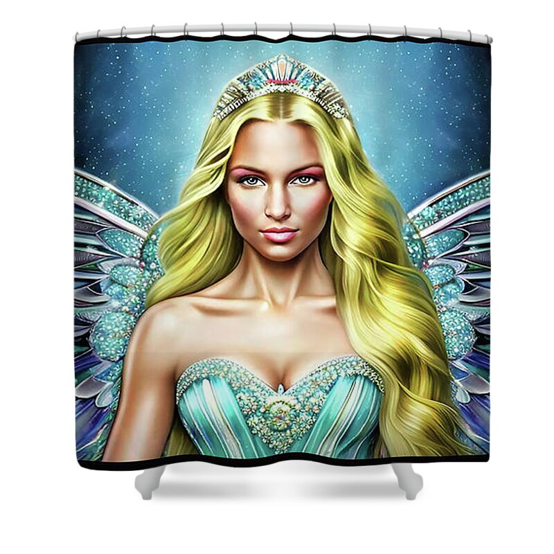 Healer Shower Curtain featuring the digital art The Prom Queen by Shawn Dall