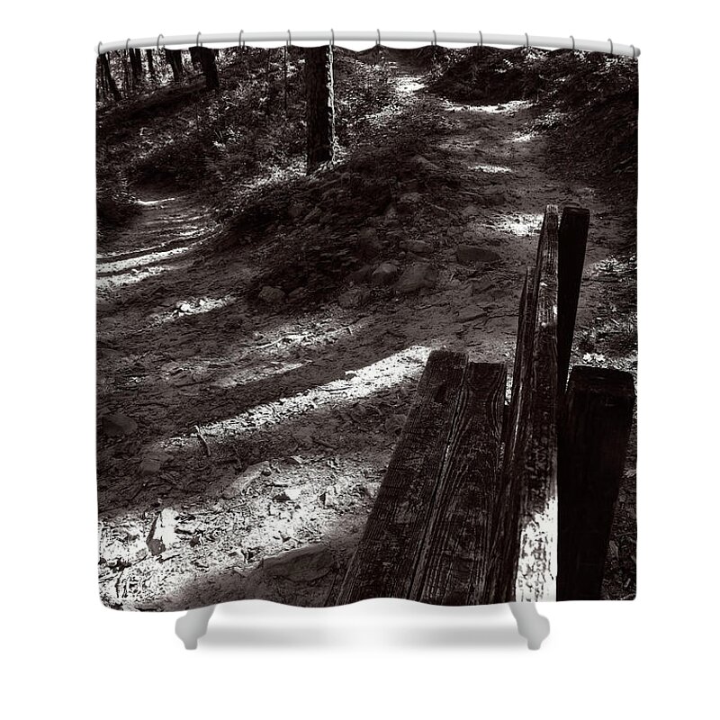 Bench Shower Curtain featuring the photograph The Resting Spot by George Taylor
