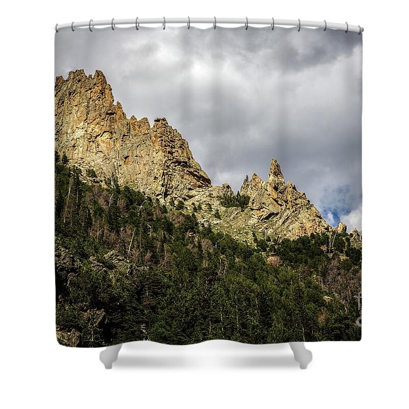 Jon Burch Shower Curtain featuring the photograph The Rocky Mountains by Jon Burch Photography