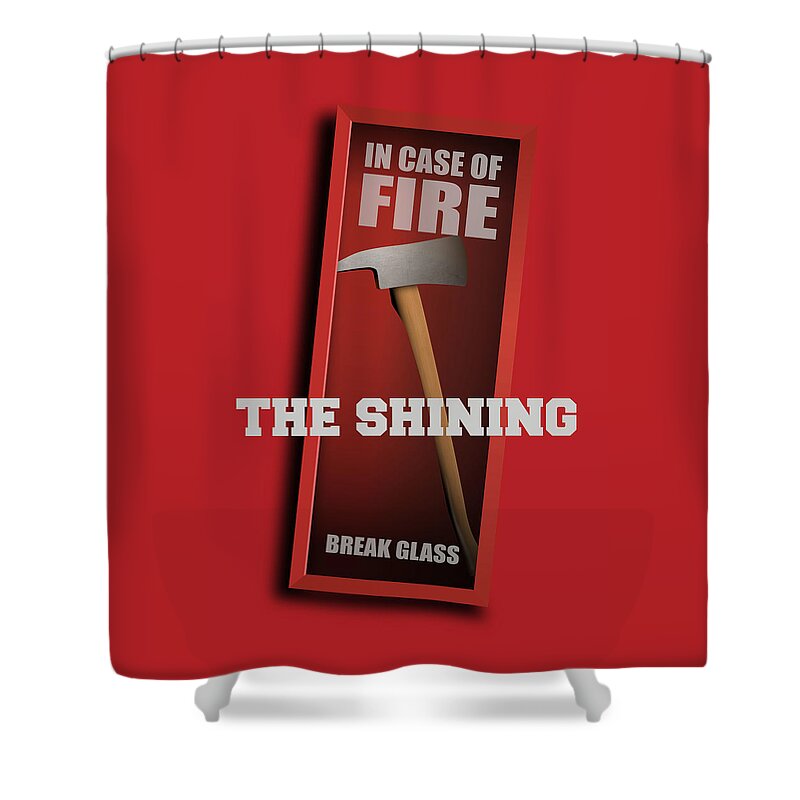 The Shining Shower Curtain featuring the digital art The Shining - Alternative Movie Poster by Movie Poster Boy