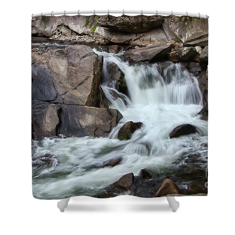 Water Shower Curtain featuring the photograph The sinks, smoky mountains by Theresa D Williams