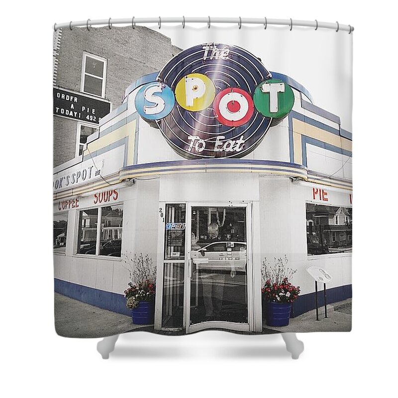 The Spot Shower Curtain featuring the photograph The Spot by Natasha Marco