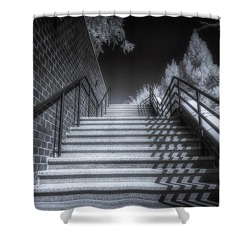 Stairs Shower Curtain featuring the photograph The Stairs by Penny Polakoff