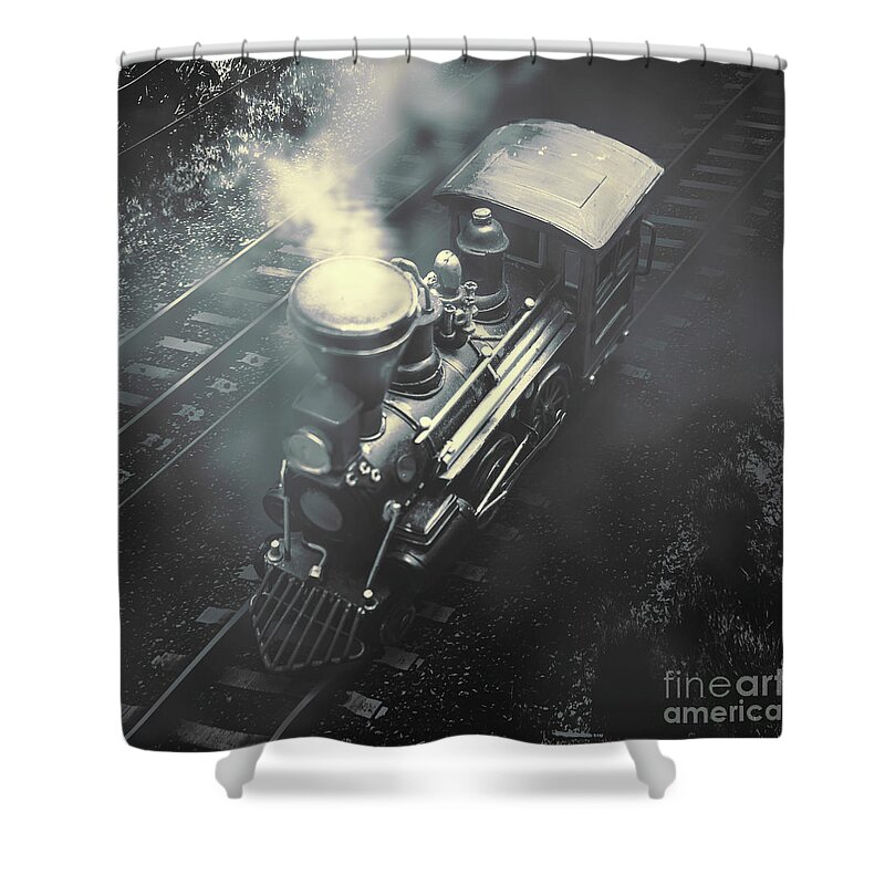 Railroad Shower Curtain featuring the photograph The Steam Age by Jorgo Photography