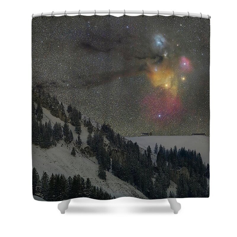 Rho Ophiuchi Shower Curtain featuring the photograph The Story of Rho by Ralf Rohner