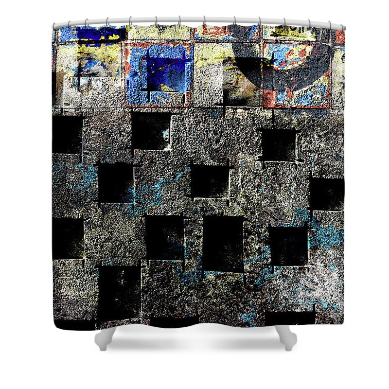 Abstracts Shower Curtain featuring the photograph The Surface and Beneath by Marilyn Cornwell