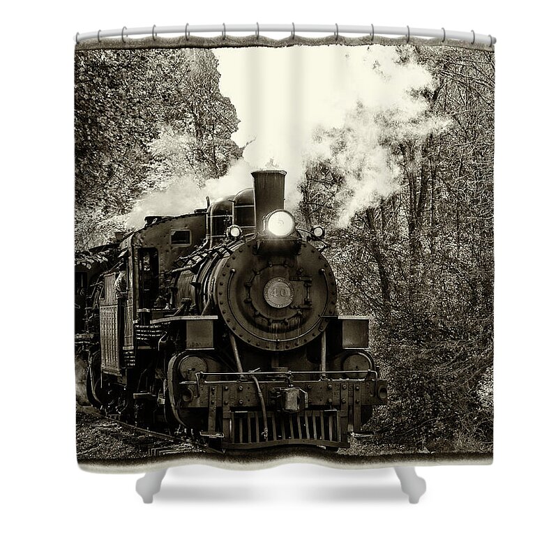 Connecticut Shower Curtain featuring the photograph The Valley Steam Train 096 by Jeff Stallard