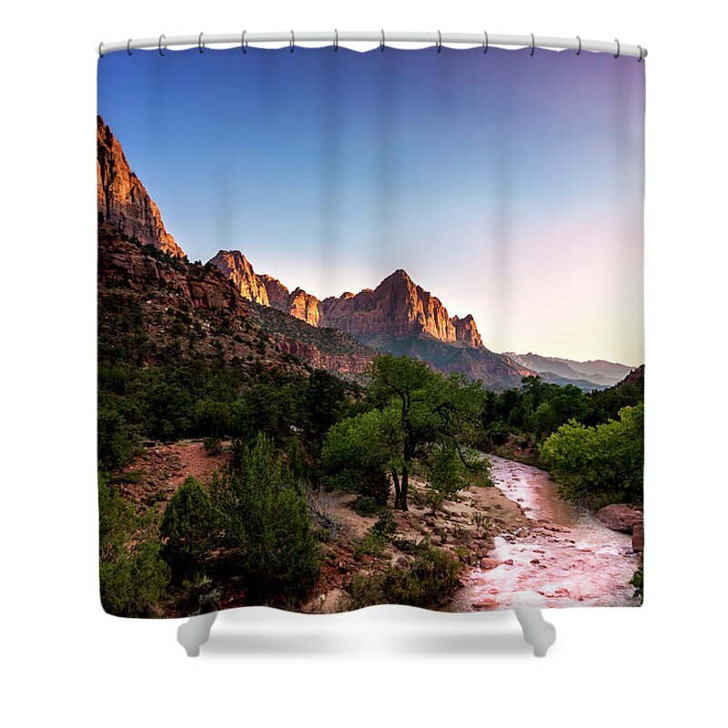 Utah Shower Curtain featuring the photograph The Watchmen Watching by Mark Gomez
