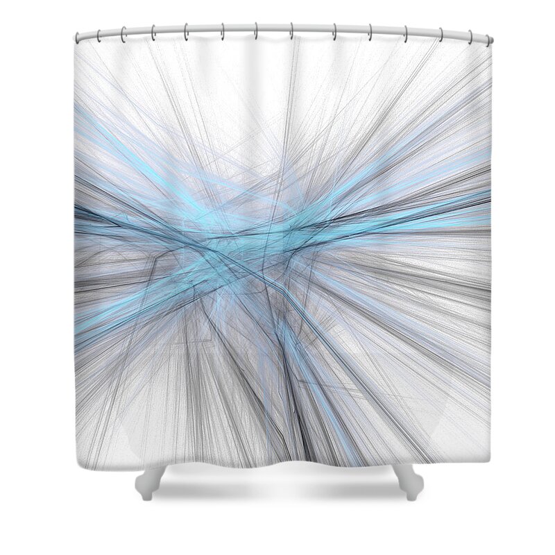 Rick Drent Shower Curtain featuring the digital art The Web by Rick Drent
